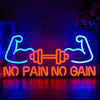 Dumbbell Neon Wall Sign