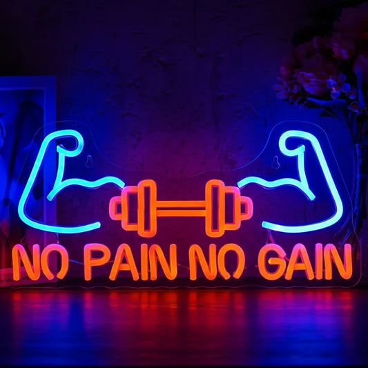 Dumbbell Neon Wall Sign