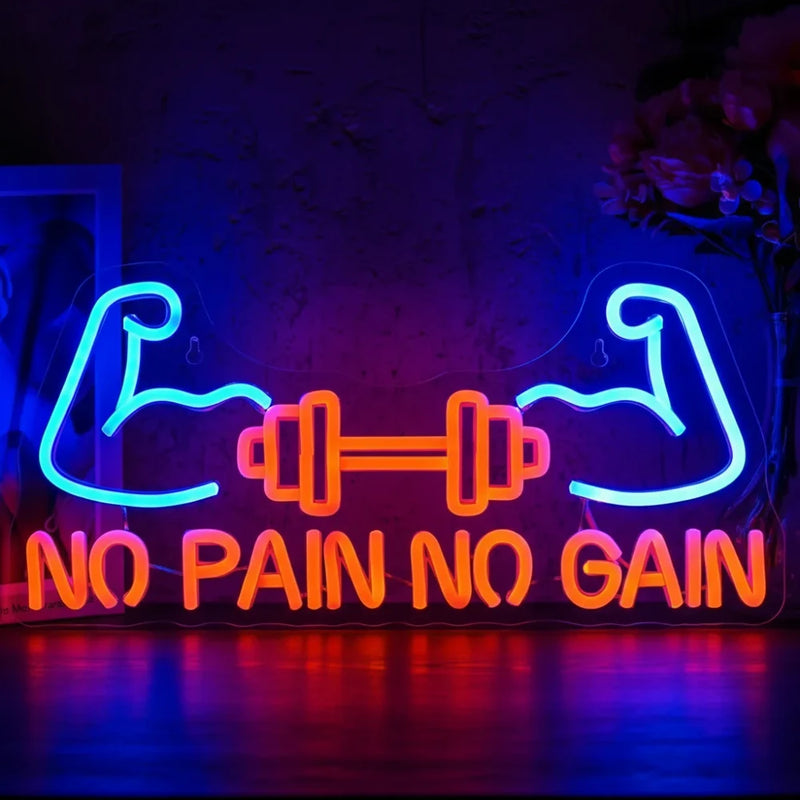 Dumbbell Neon Wall Sign