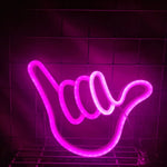 Peace Sign Neon Wall Sign