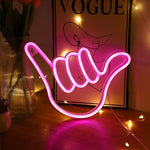 Peace Sign Neon Wall Sign