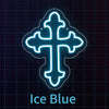 USB-Powered LED Neon Cross Sign