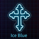 USB-Powered LED Neon Cross Sign