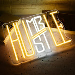 Humble Hustle Neon Wall Sign