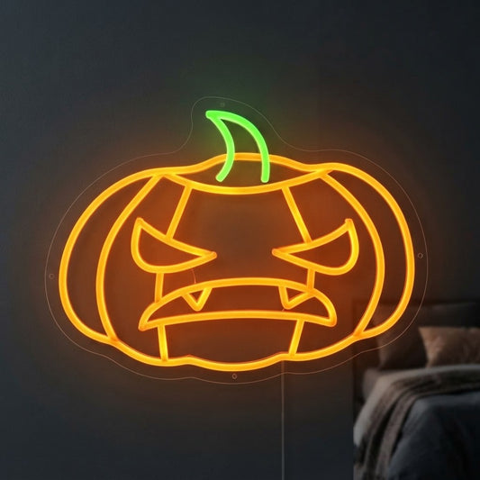 Halloween Pumpkin Neon Sign
