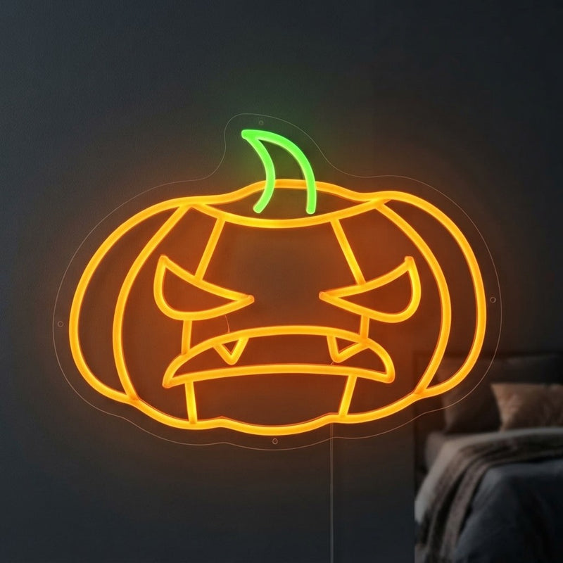 Halloween Pumpkin Neon Sign