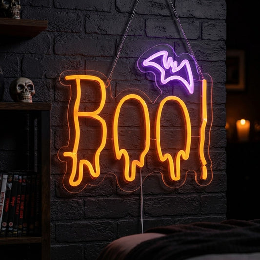Boo LED Neon Sign